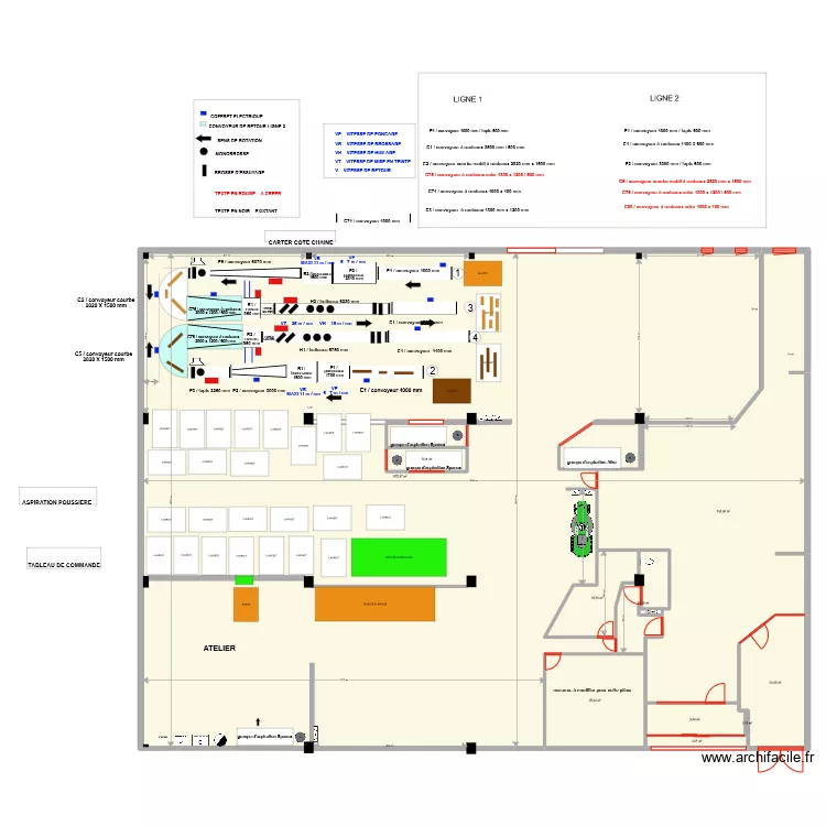 plan complet avec murs et cloisons vitrées 29/12/2022 . Plan de plan complet avec murs et cloisons vitrées 29/12/2022 . Plan de