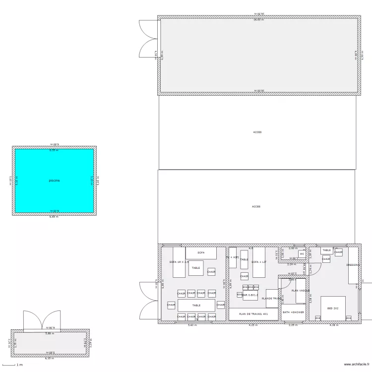 BUNGALOW LUXE. Plan de BUNGALOW LUXE. Plan de