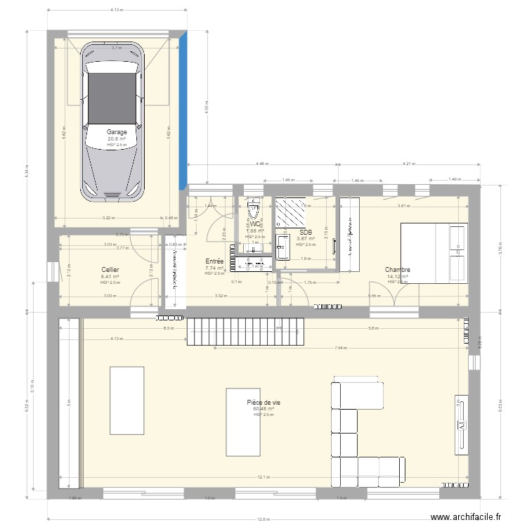 Maison Warlaing Plan Final V3. Plan de 0 pièce et 0 m2