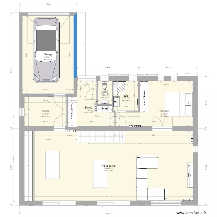 Maison Warlaing Plan Final V3. Plan de 