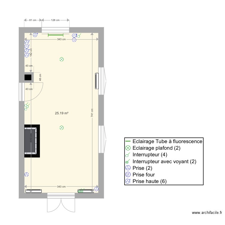 Cuisine Saint Pierre. Plan de 0 pièce et 0 m2