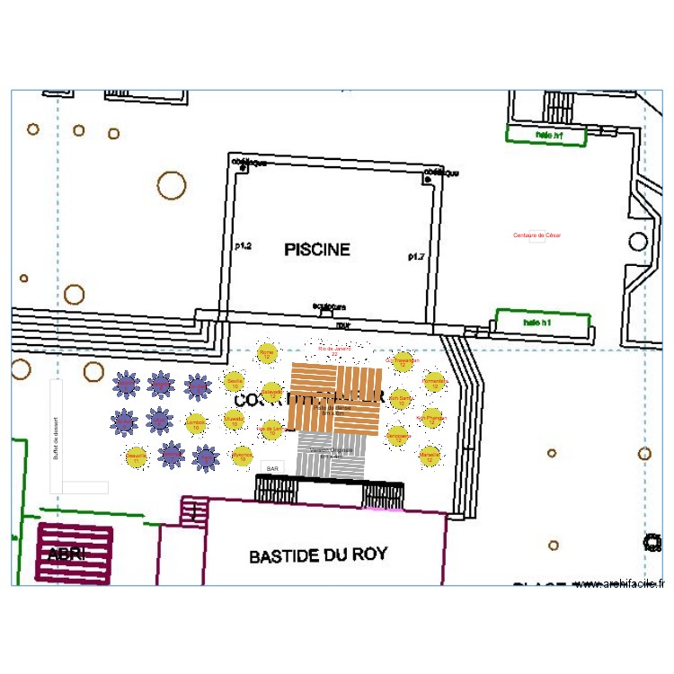 Diner S et B 25 août. Plan de 0 pièce et 0 m2