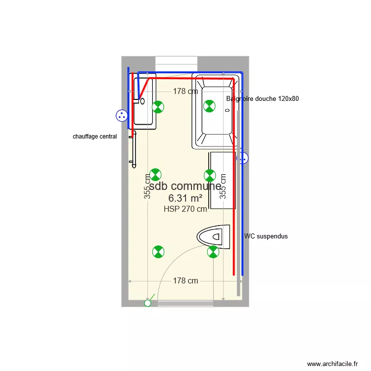 sdb commune v2. Plan de sdb commune v2. Plan de