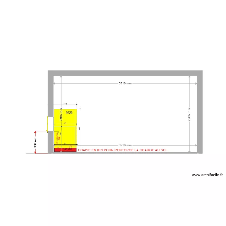COUPE EXISTANT PLAN DE CUQUES 6625. Plan de 