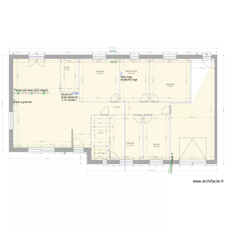 plan maison m&eacute;nili&egrave;re electricit&eacute;. Plan de 