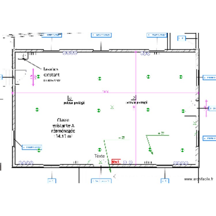 classe a . Plan de 0 pièce et 0 m2