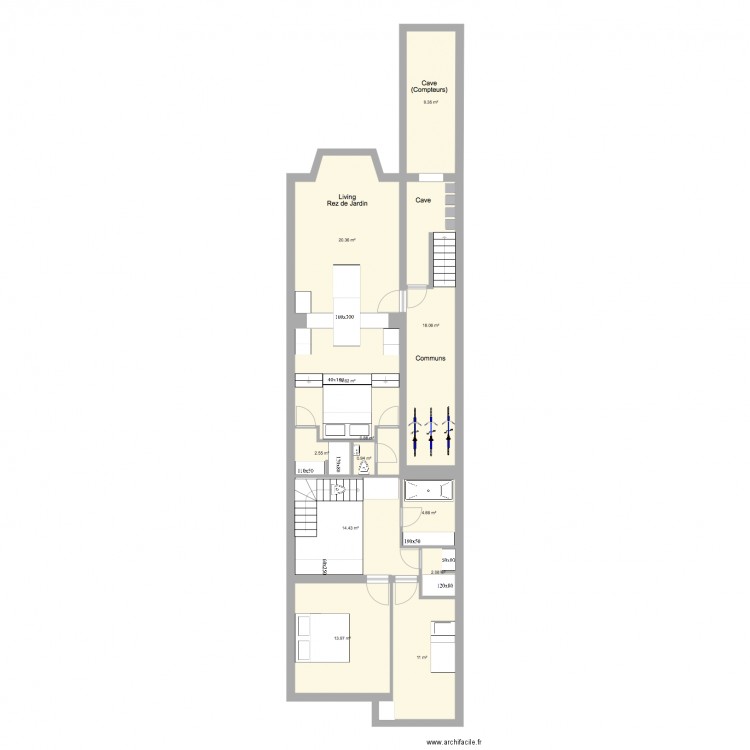 Marie José Rez jardin New. Plan de 0 pièce et 0 m2