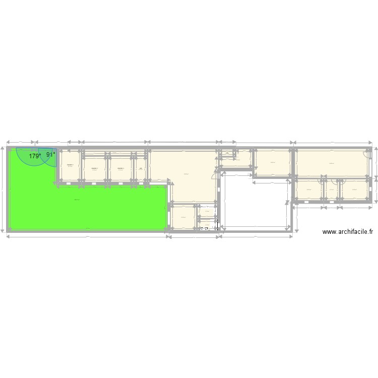 maison jo. Plan de 17 pièces et 402 m2