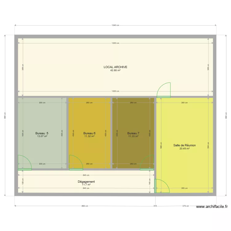 PLAN BUREAU GIORDANO ETAGE. Plan de PLAN BUREAU GIORDANO ETAGE. Plan de