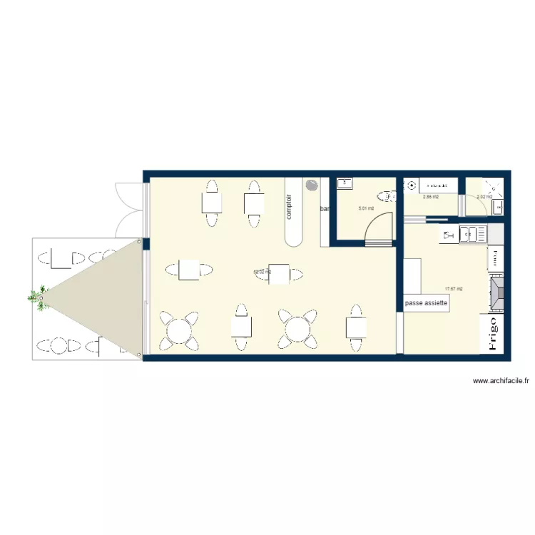 projet restaurant . Plan de 