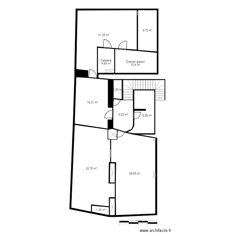 GALERIES CRISTALL. Plan de 63 pièces et 1298 m2