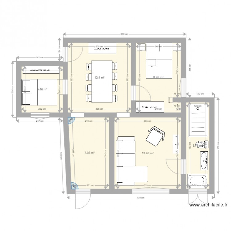 ETAGE 1 A. Plan de 0 pièce et 0 m2