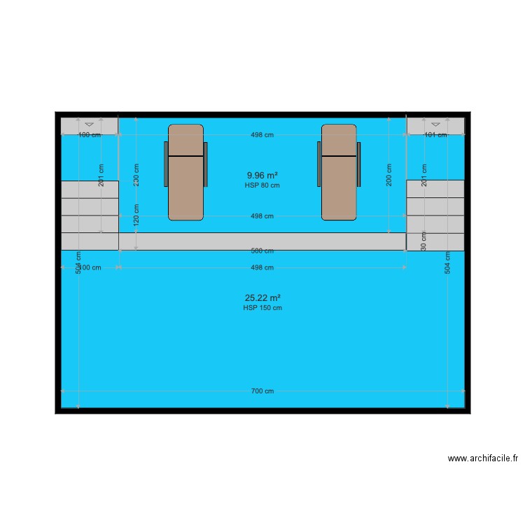 piscine maison m. Plan de 0 pièce et 0 m2
