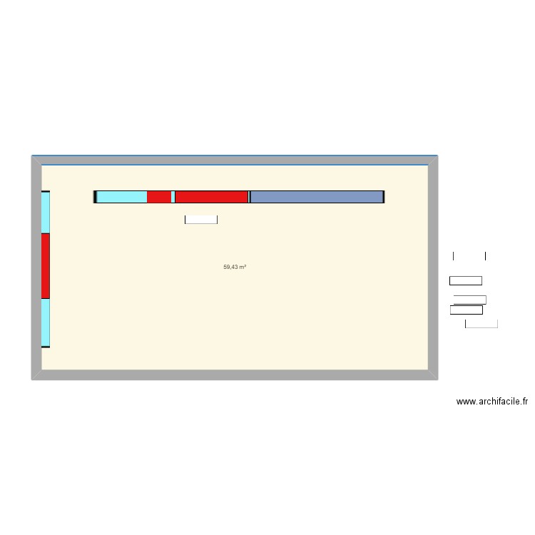 magasin. Plan de 0 pièce et 0 m2