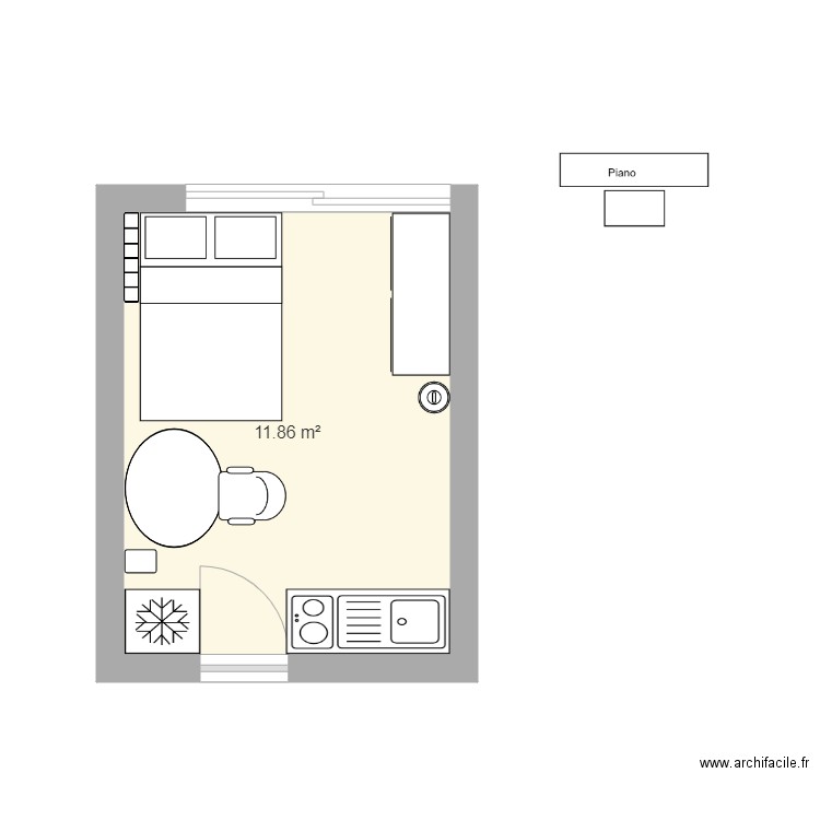 Appart paris. Plan de 0 pièce et 0 m2