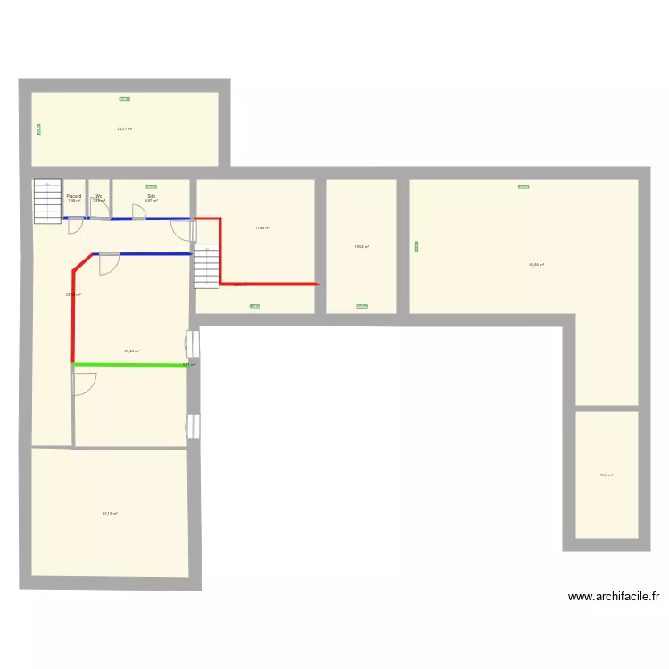 PLAN GENERAL d&eacute;tails murs v1. Plan de 