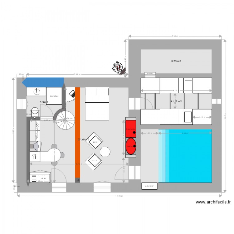 Brainstorming 9 V1 Cotes. Plan de 0 pièce et 0 m2