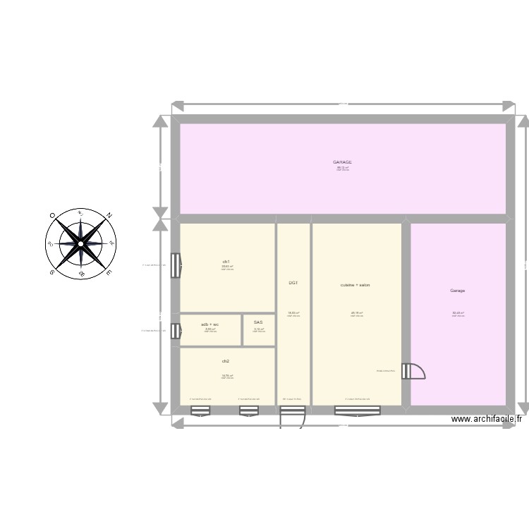 iseppi. Plan de 16 pièces et 522 m2