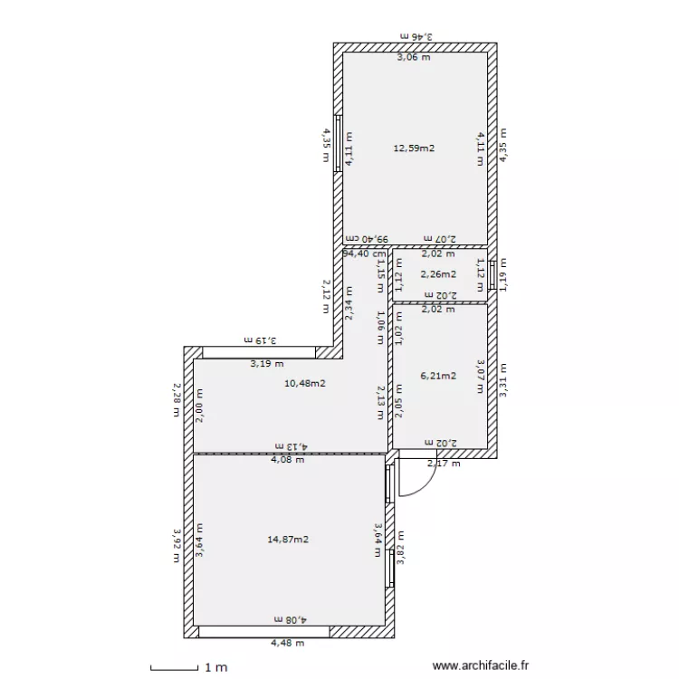 travaux cuisine sdb RDC. Plan de 