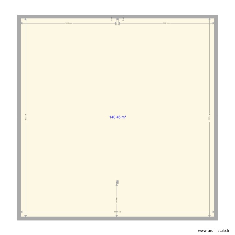 Jeannet 000. Plan de 1 pièce et 140 m2