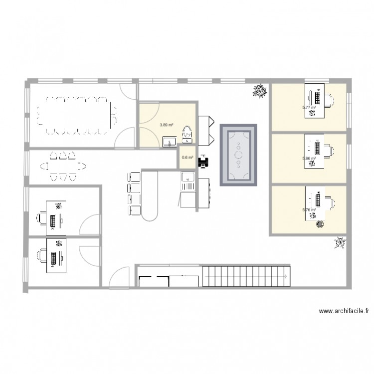 Bureaux foch R1 version AJE. Plan de 0 pièce et 0 m2