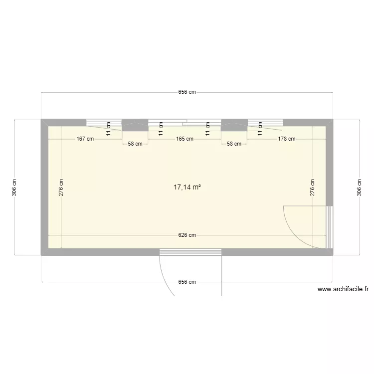 R&eacute;novation cuisine V3. Plan de 
