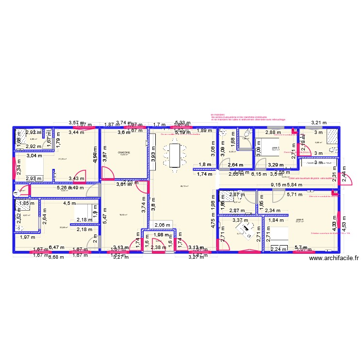 plan global Ma&ccedil;onnerie presbytere 1. Plan de 0 pièce et 0 m2