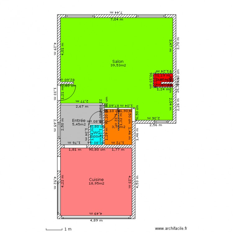 Montigny RDC Futur. Plan de 0 pièce et 0 m2