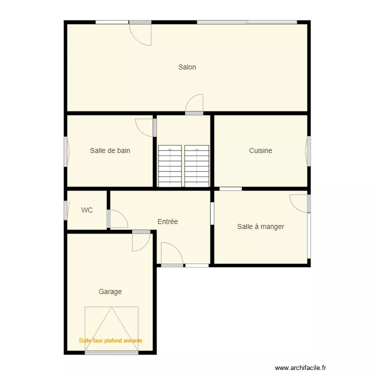 Croquis Rdch CHARIFI. Plan de 