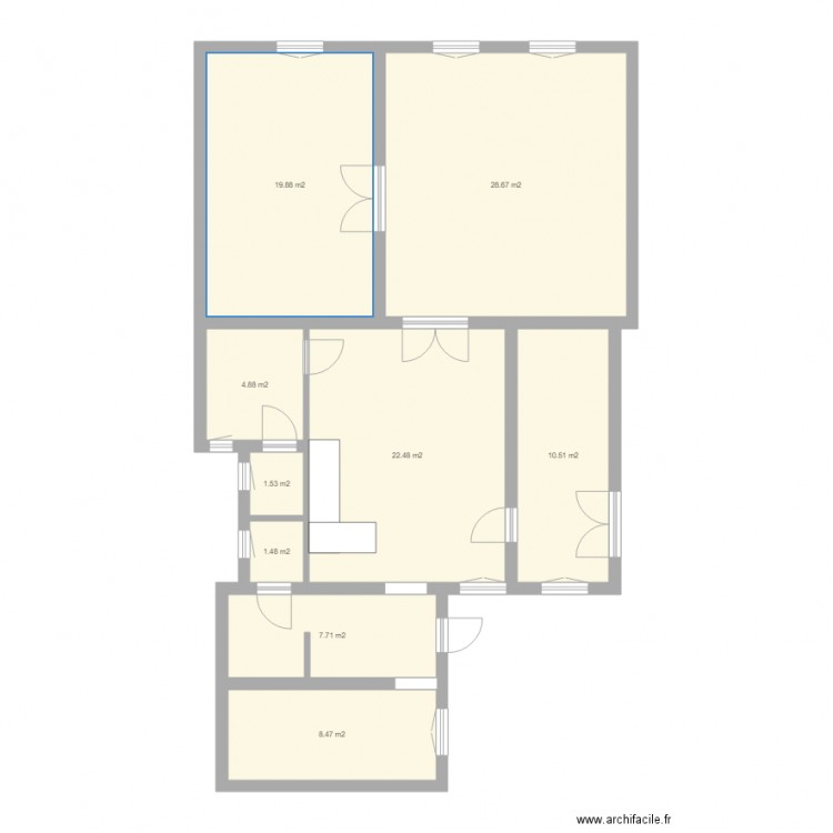 PLAN DE BASE NYAR UTCA. Plan de 0 pièce et 0 m2