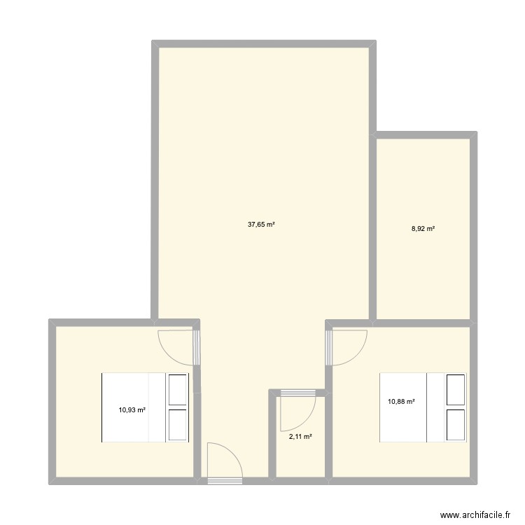 maison joao2. Plan de 5 pièces et 70 m2