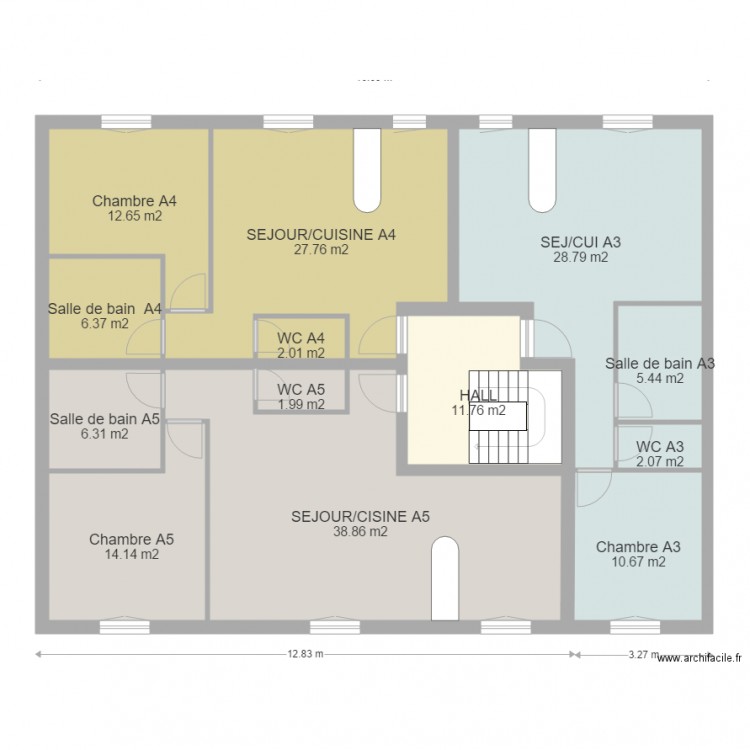 MENNECY3 Etage NESC. Plan de 0 pièce et 0 m2