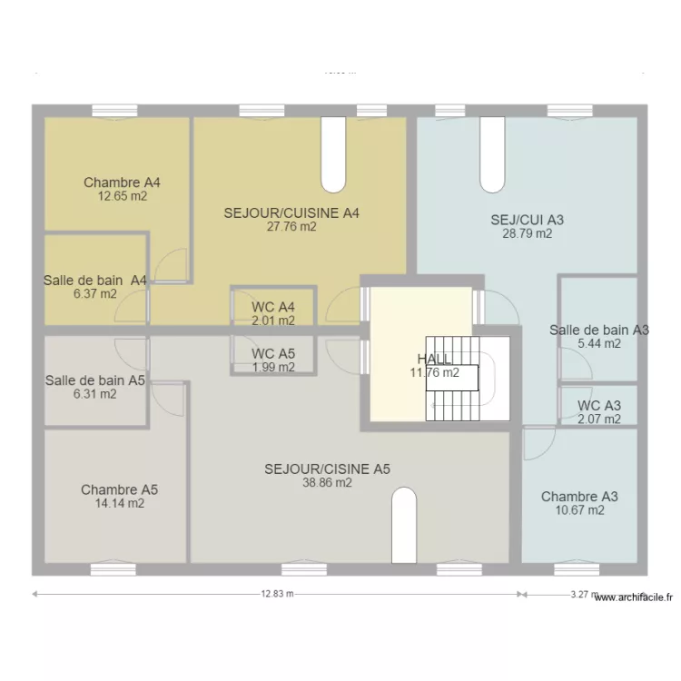 MENNECY3 Etage NESC. Plan de 