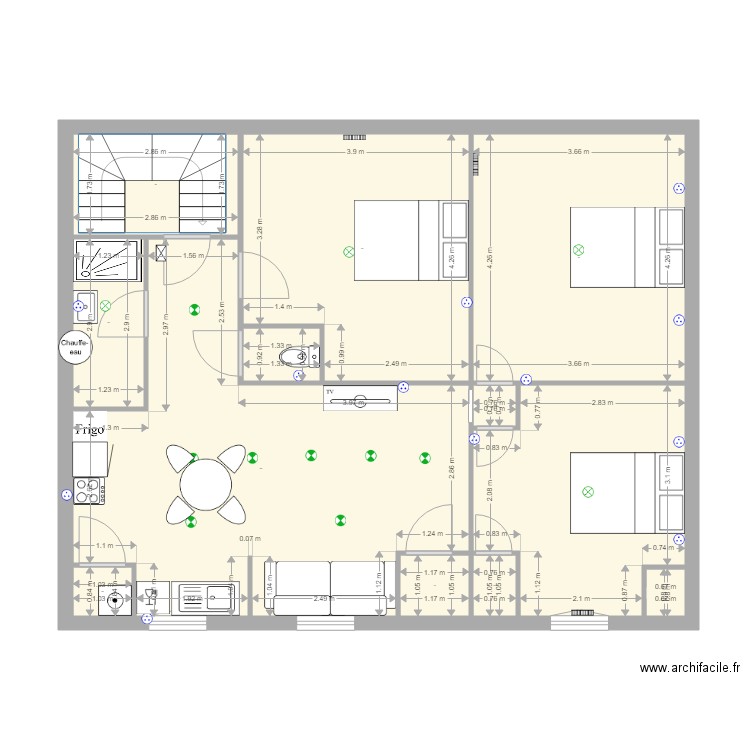 Plan 2ème étage. Plan de 0 pièce et 0 m2