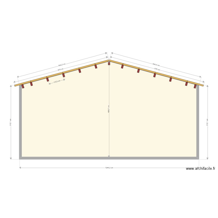 coupe atelier. Plan de 0 pièce et 0 m2