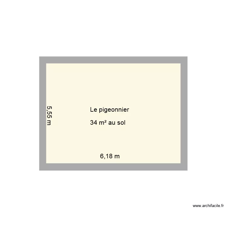 meubl&eacute; Guerdoux dans pigeonnier. Plan de 