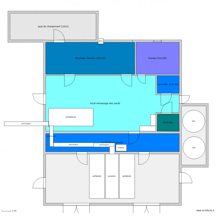 magasin vestiaire. Plan de 0 pièce et 0 m2