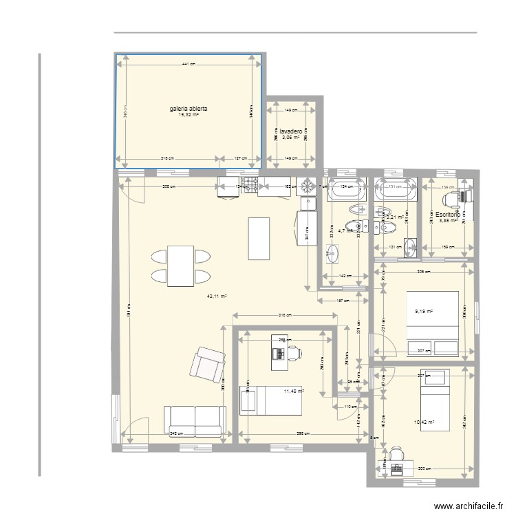 casa 104 mdq. Plan de 0 pièce et 0 m2