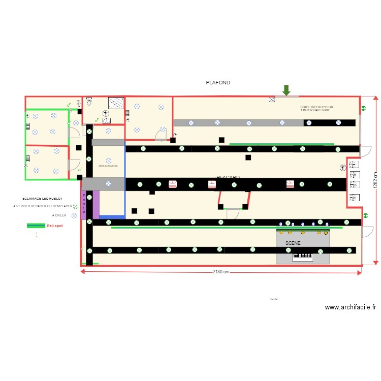 NEGRESKO 3 ELEC PLAFOND. Plan de 0 pièce et 0 m2