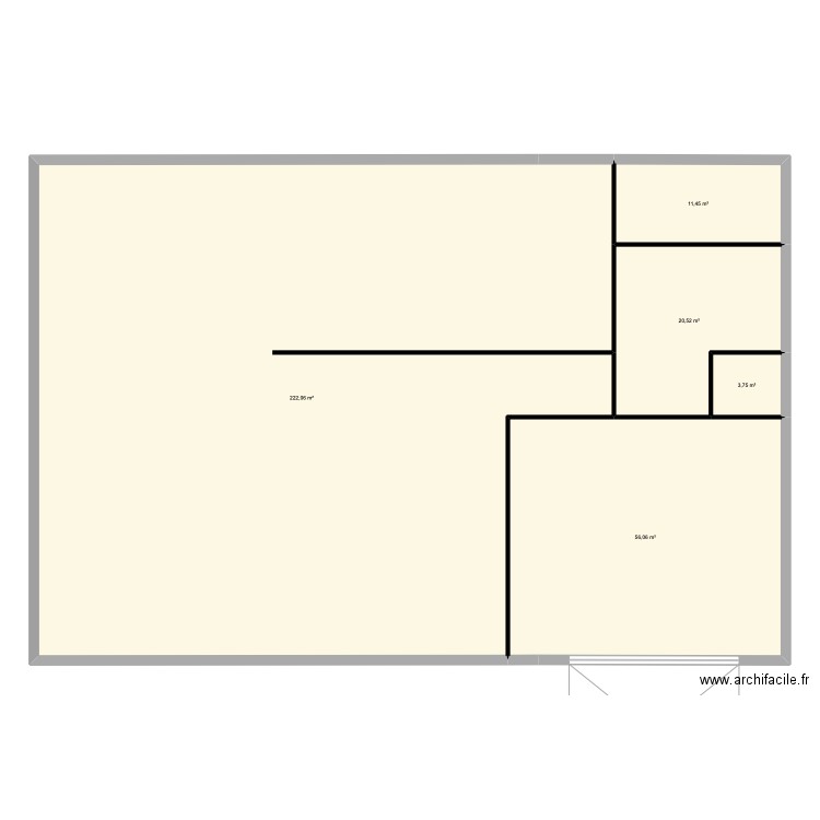 projet maison. Plan de 5 pièces et 314 m2