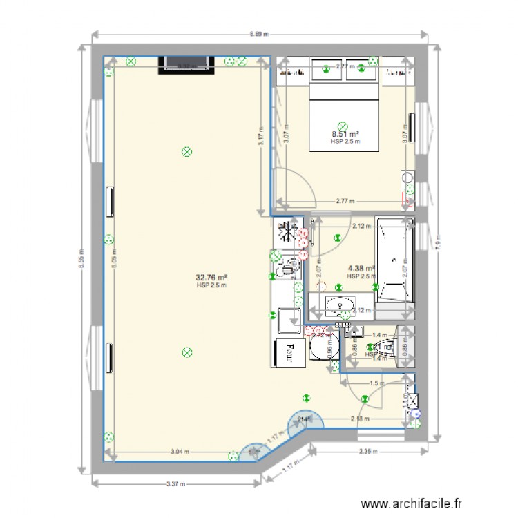 Plan renov  PAC électrique. Plan de 0 pièce et 0 m2