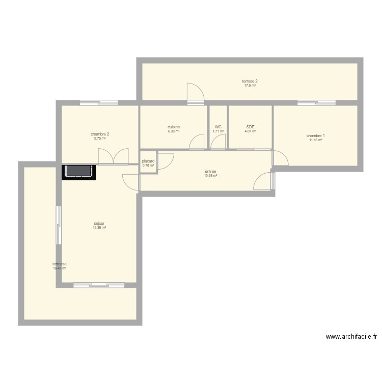appartement VLB. Plan de 0 pièce et 0 m2