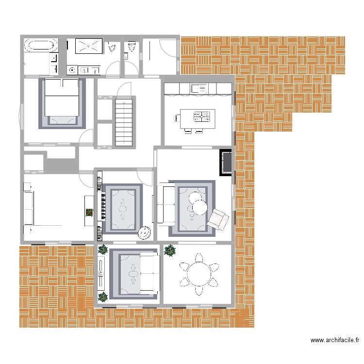 Lamalou Futur V5. Plan de 19 pièces et 121 m2