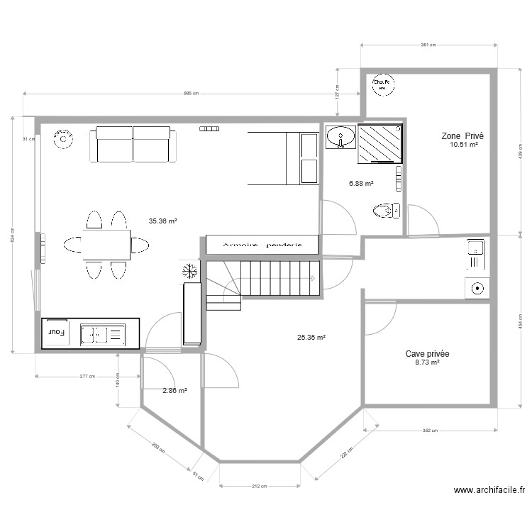 gite sous sol. Plan de 0 pièce et 0 m2