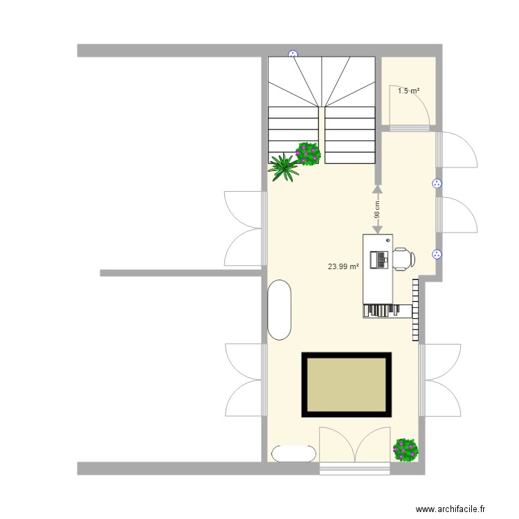 transmillesines hall. Plan de 0 pièce et 0 m2