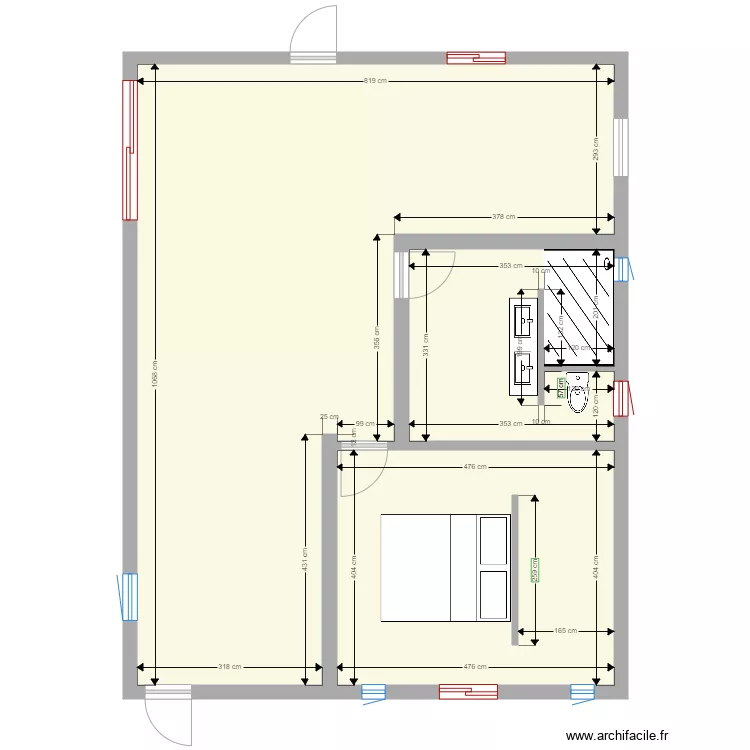 le 8 fevrier . Plan de 
