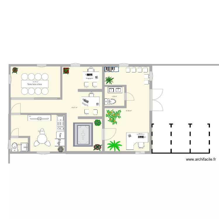 Plan agence immobili&egrave;re . Plan de 