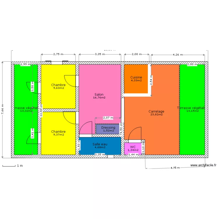 GALPIN ETAGE 100. Plan de 