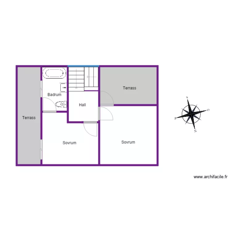 Planritning plan 1 Costa Blanca . Plan de 