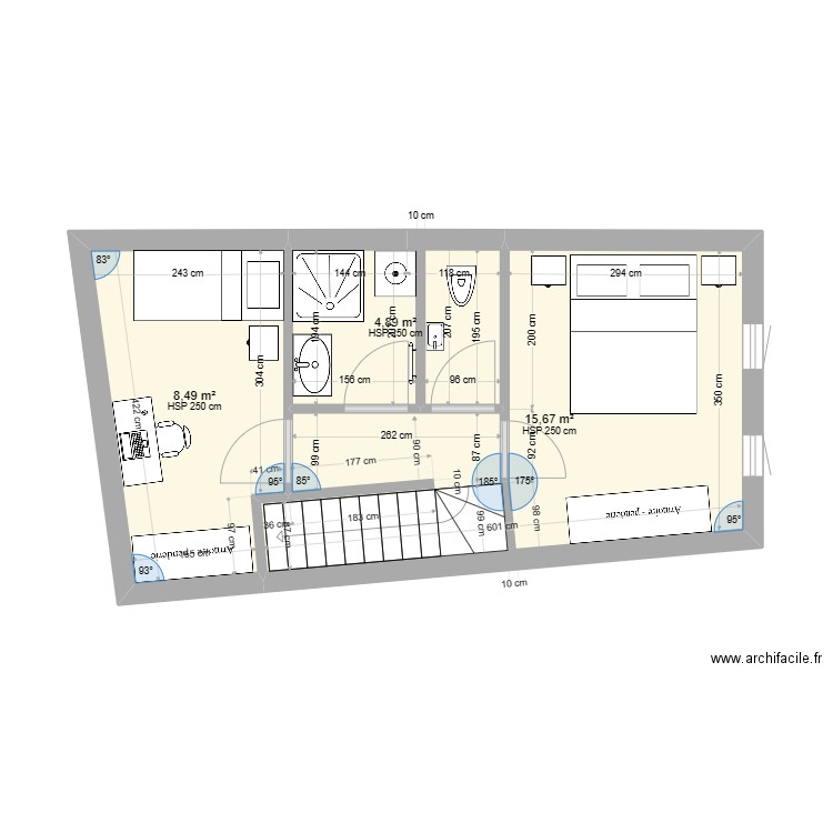 etage1QUINQUIES. Plan de 0 pièce et 0 m2